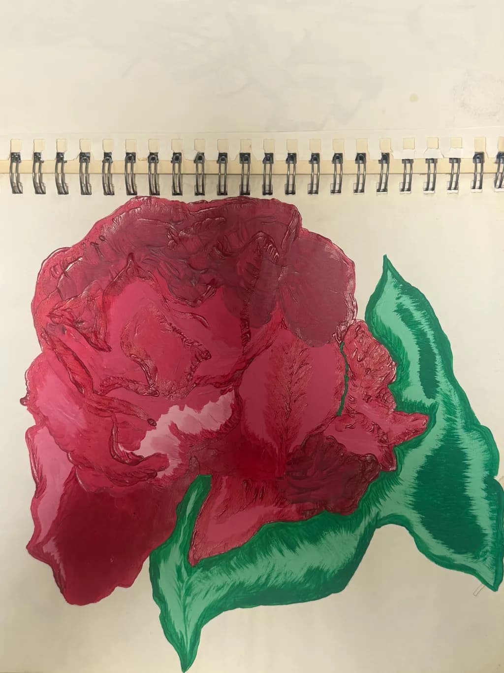 "Radiant Bloom: A Vibrant Sketch of Nature's Elegance"