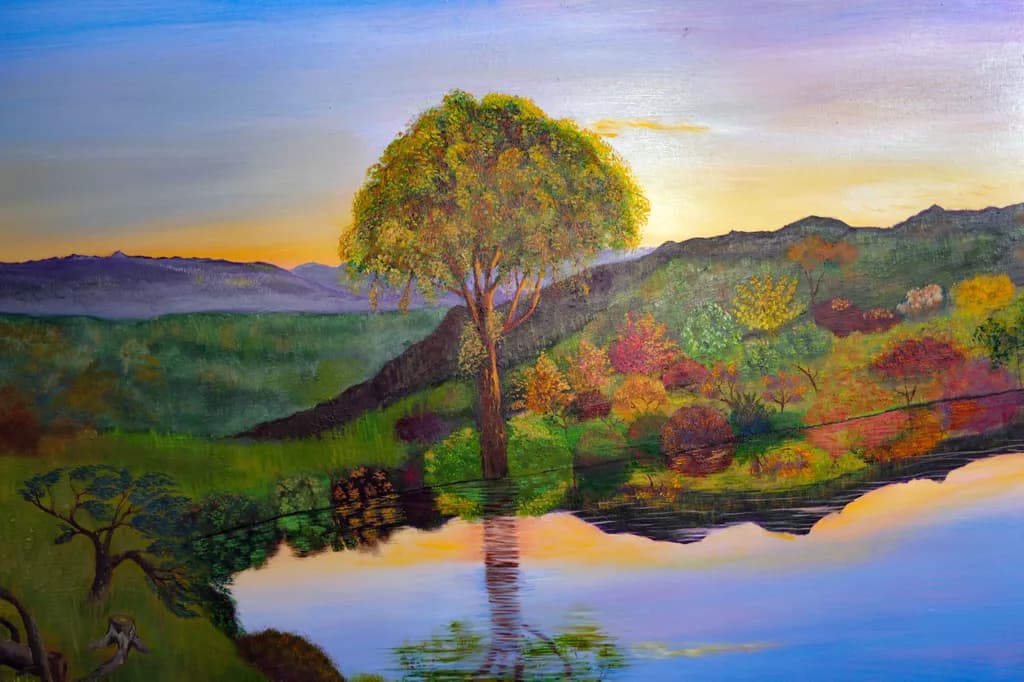 Whispers of Serenity: A Tranquil Landscape at Dusk
