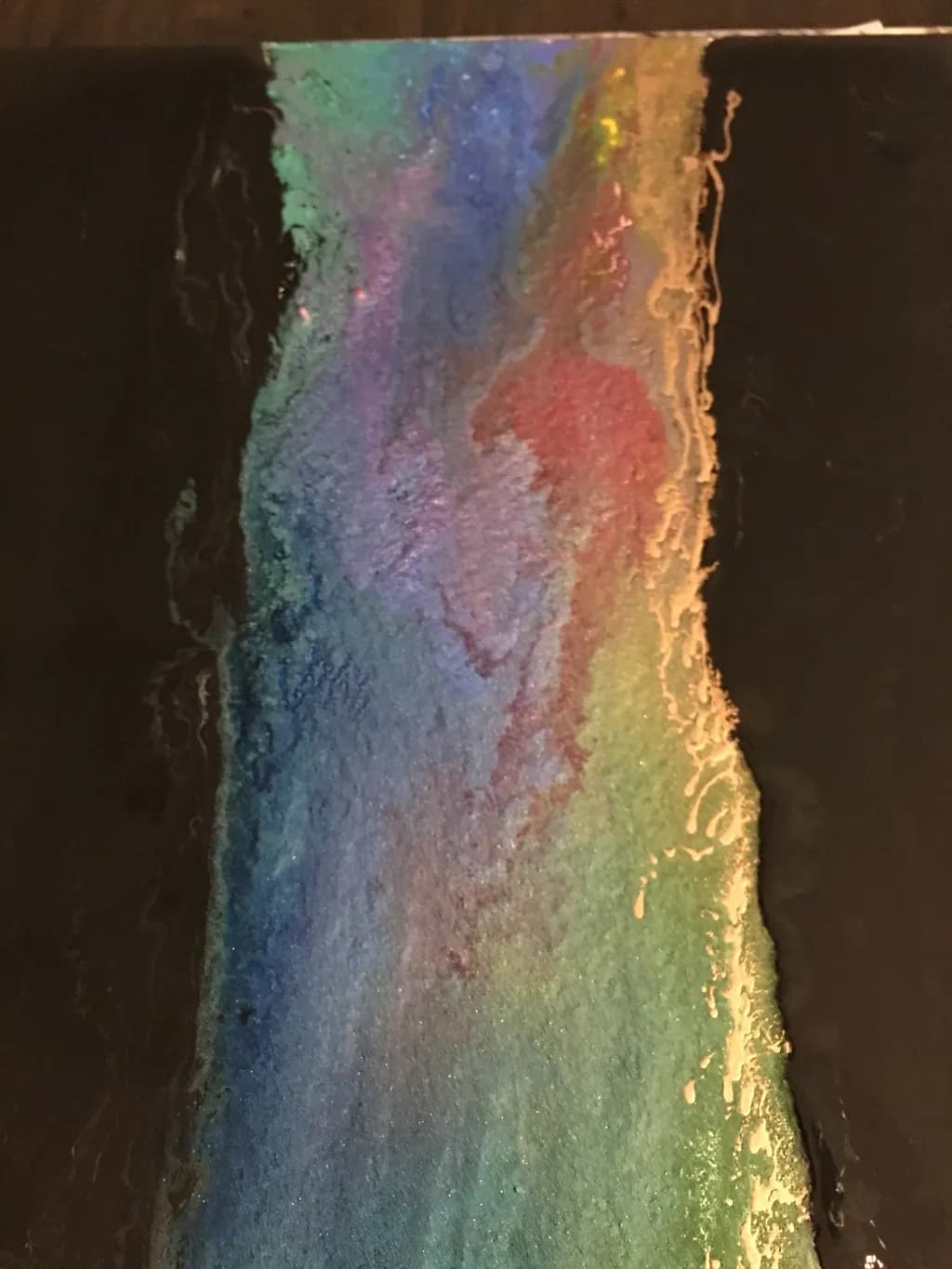 Vibrant Fluidity: An Abstract Journey Through Color and Texture