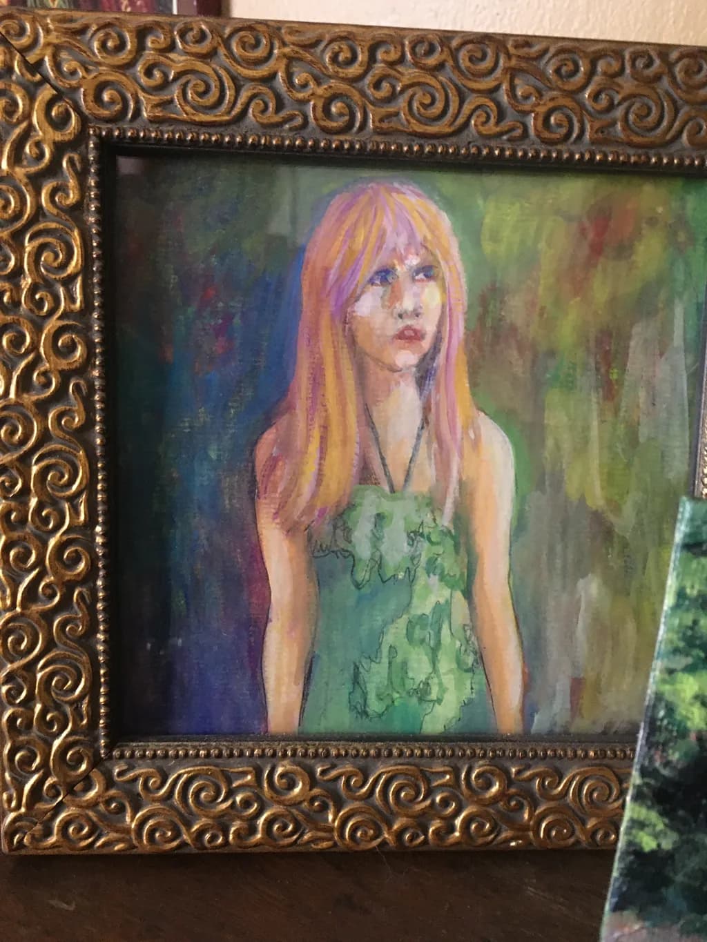 Whispers of Innocence: A Portrait of Reflection and Color