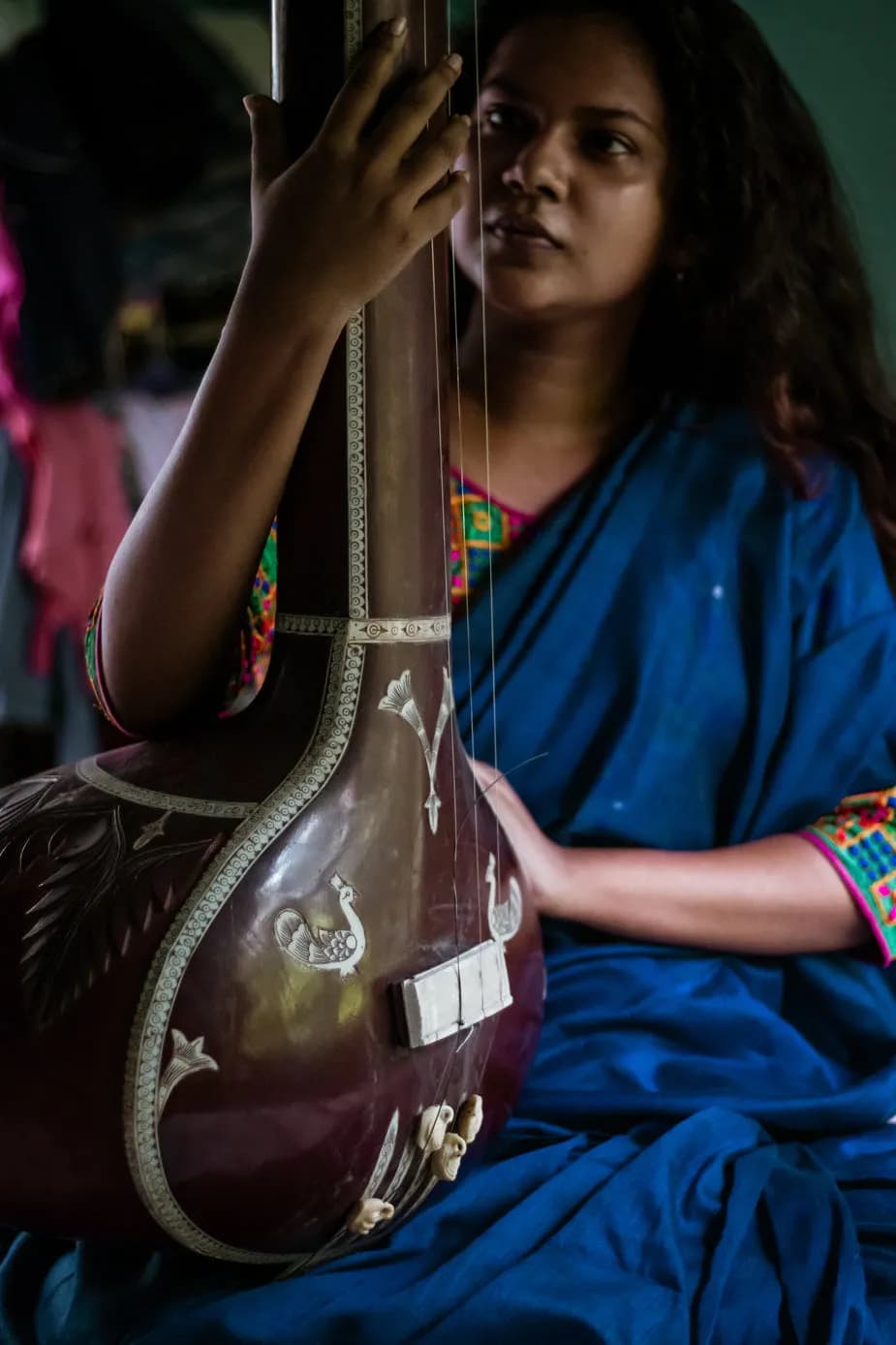 Melody in Blue: A Portrait of Passion and Tradition with the Sarangi