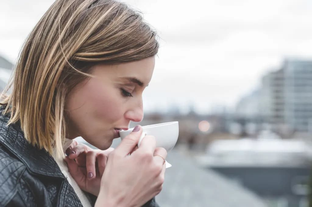 Urban Serenity: A Moment of Contemplation with Coffee