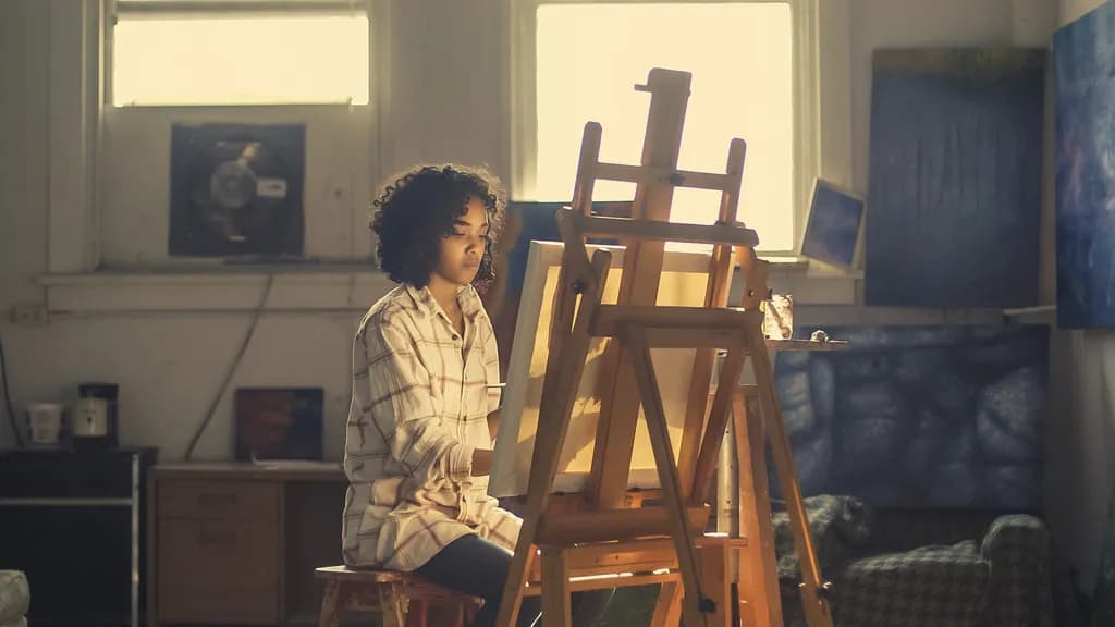 Creative Focus: A Journey Through Light in the Artist's Studio