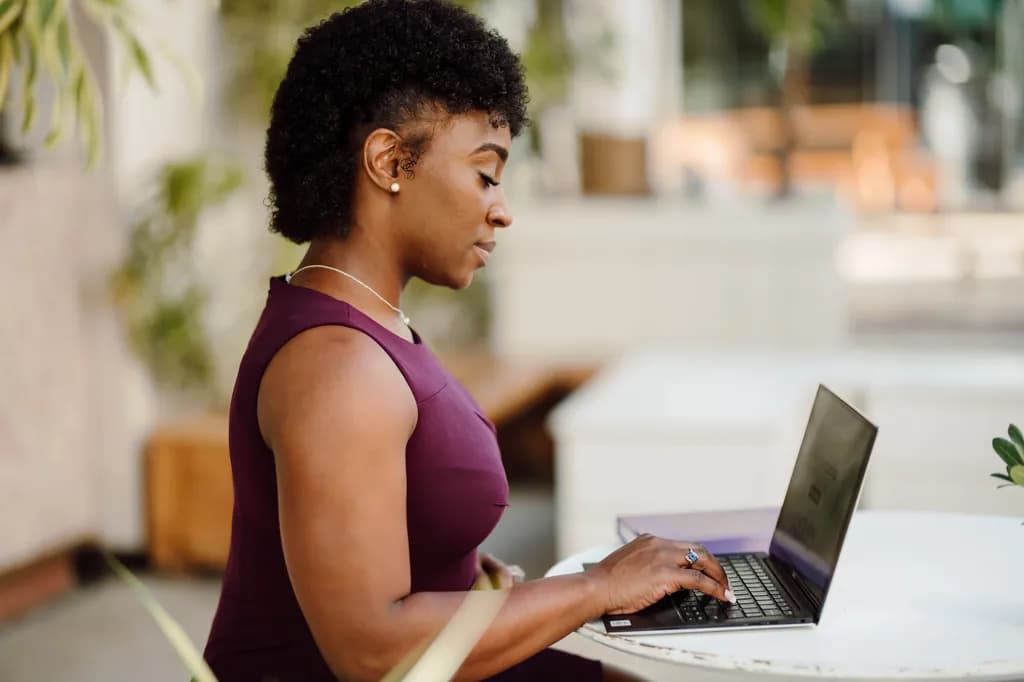 Empowered Focus: A Woman's Journey in the Digital Age