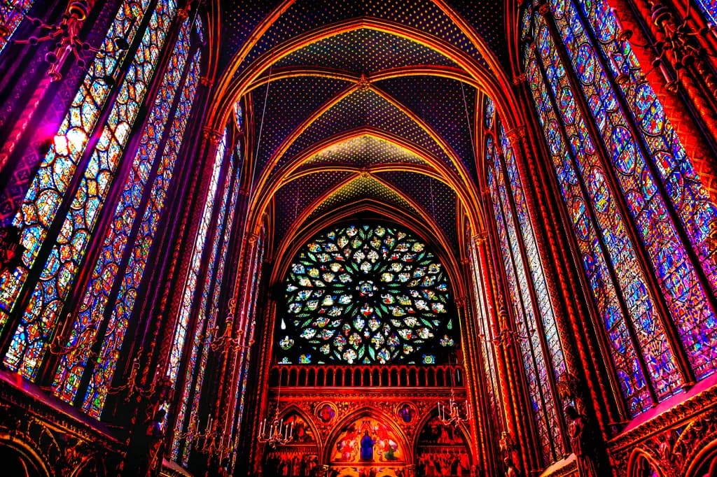 Stained Glass Cathedral Interior
