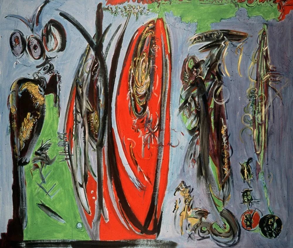 Vibrant Echoes: A Dance of Color and Form in Abstract Expressionism