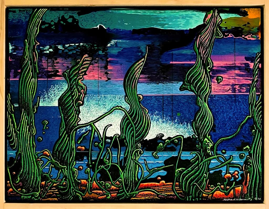 Whispers of the Deep: An Abstract Journey Through Seaweed Landscapes