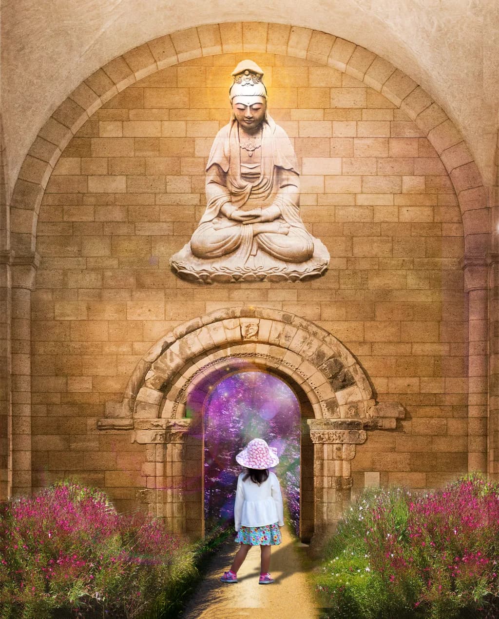 Whispers of Serenity: A Journey Through the Enchanted Archway of Transcendence