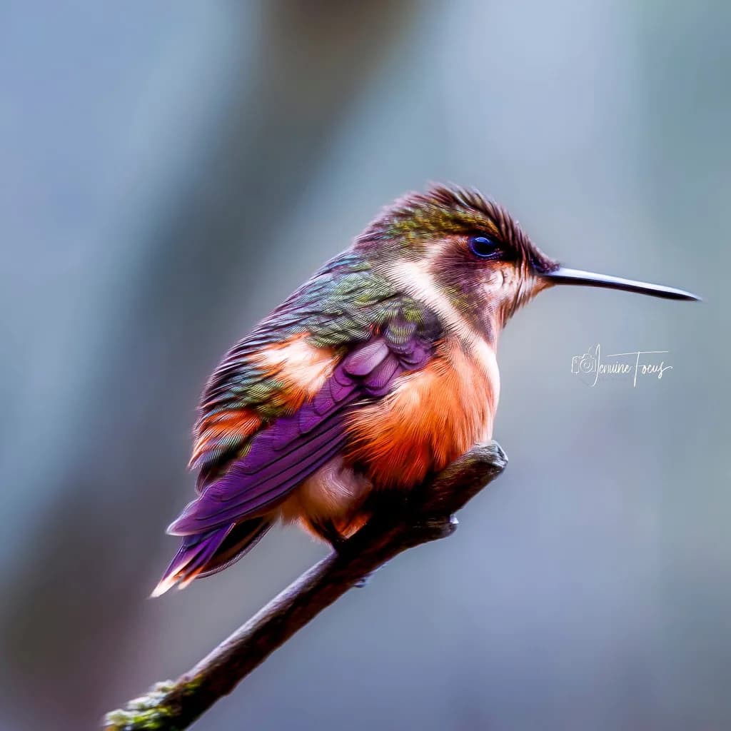 Perched Hummingbird Colors