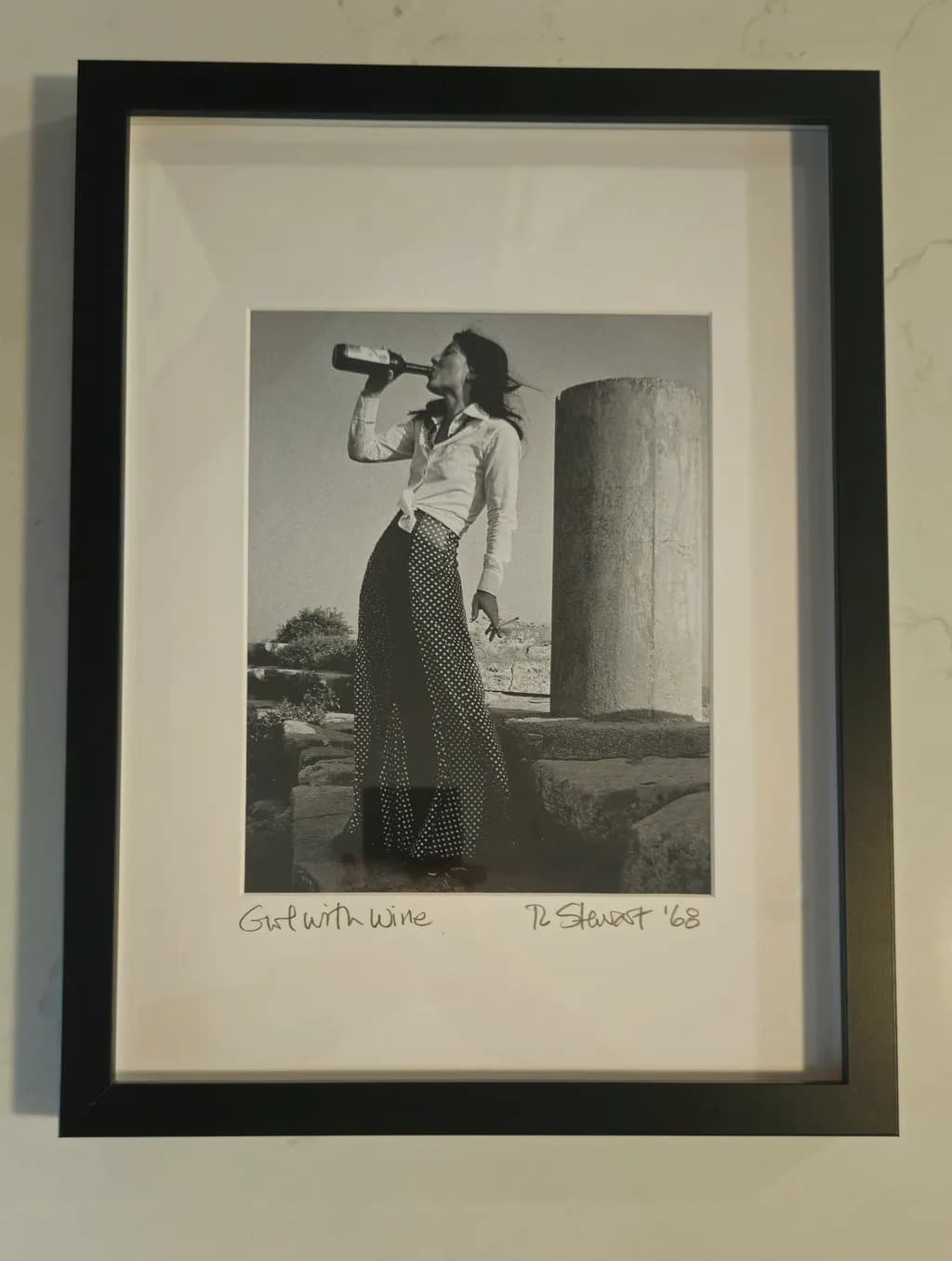Ethereal Moments: A Vintage Portrait of Freedom and Indulgence