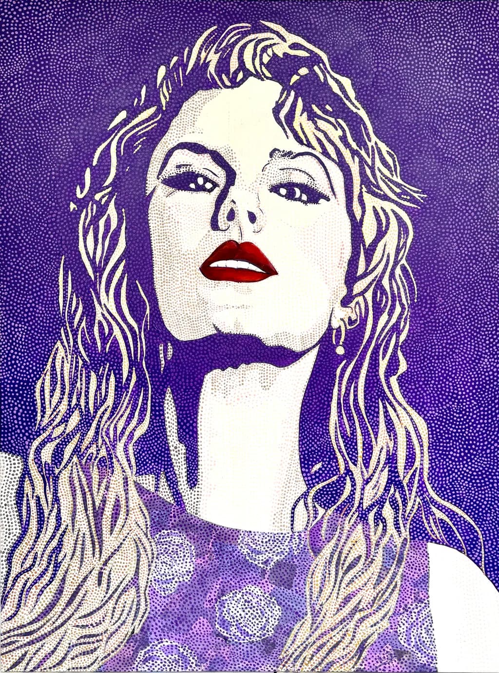 Radiant Confidence: A Bold Portrait in Purple Hues