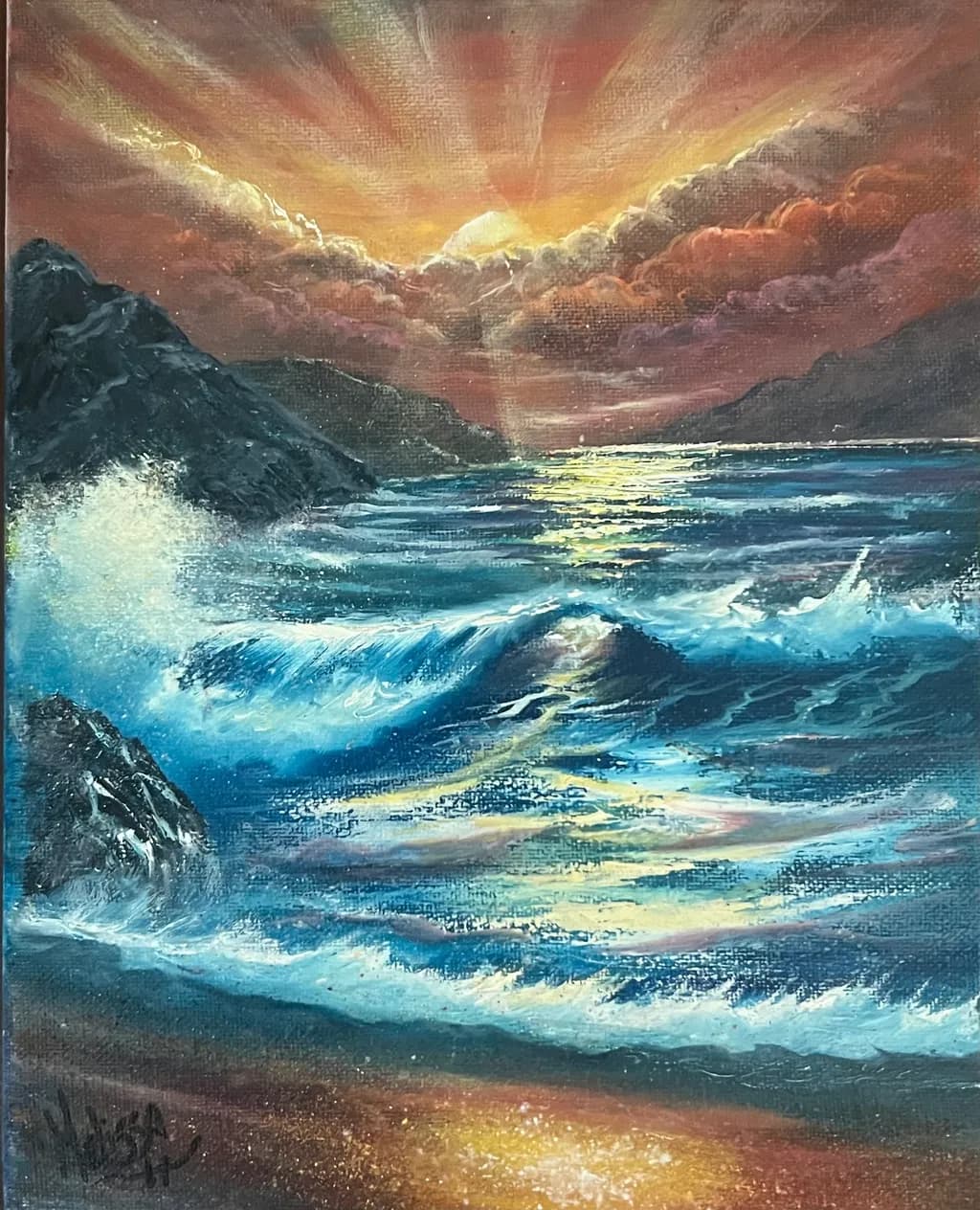 Sunset Waves