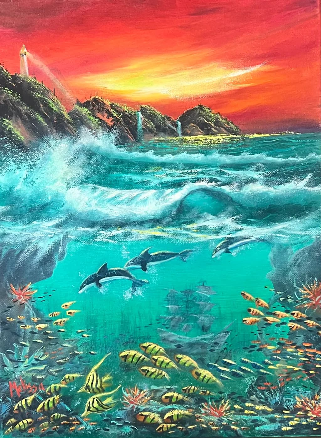 Underwater Sunset Adventure