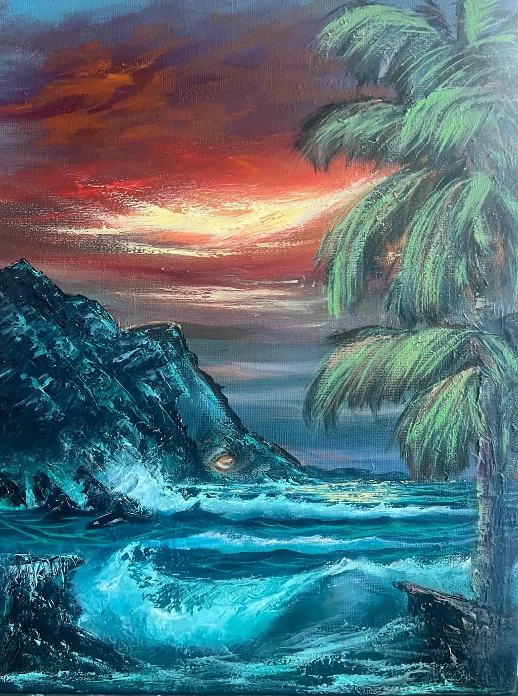 Tropical Sunset Waves