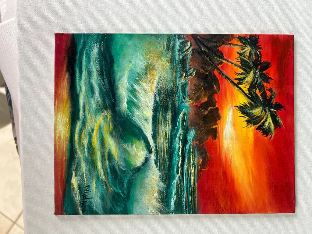 Tropical Sunset Waves