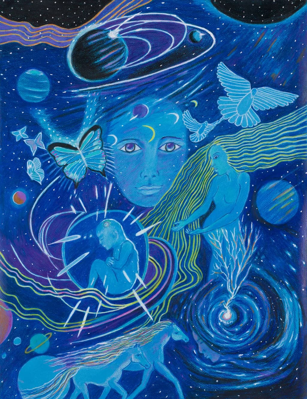 Celestial Dreams: A Surreal Journey Through Cosmic Introspection