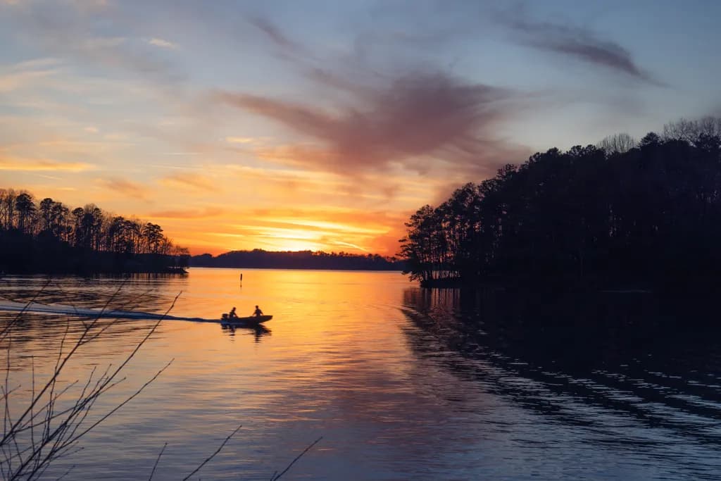 Sunset Serenity: A Tranquil Evening on the Water