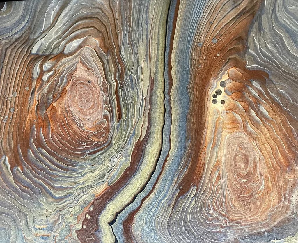 Whispers of Nature: An Abstract Journey Through Organic Swirls and Textures