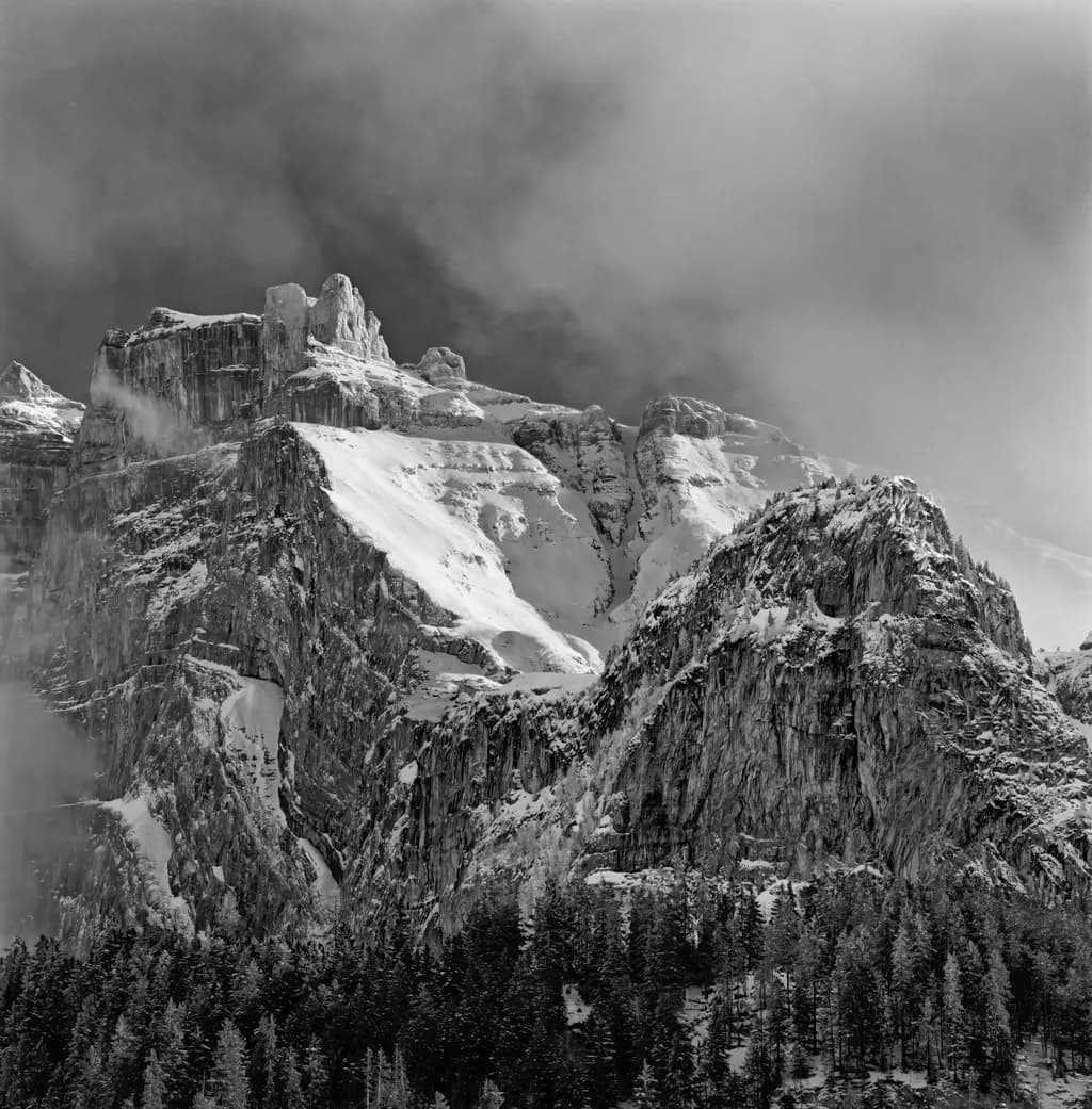 Clearing Snowstorm Kandersteg