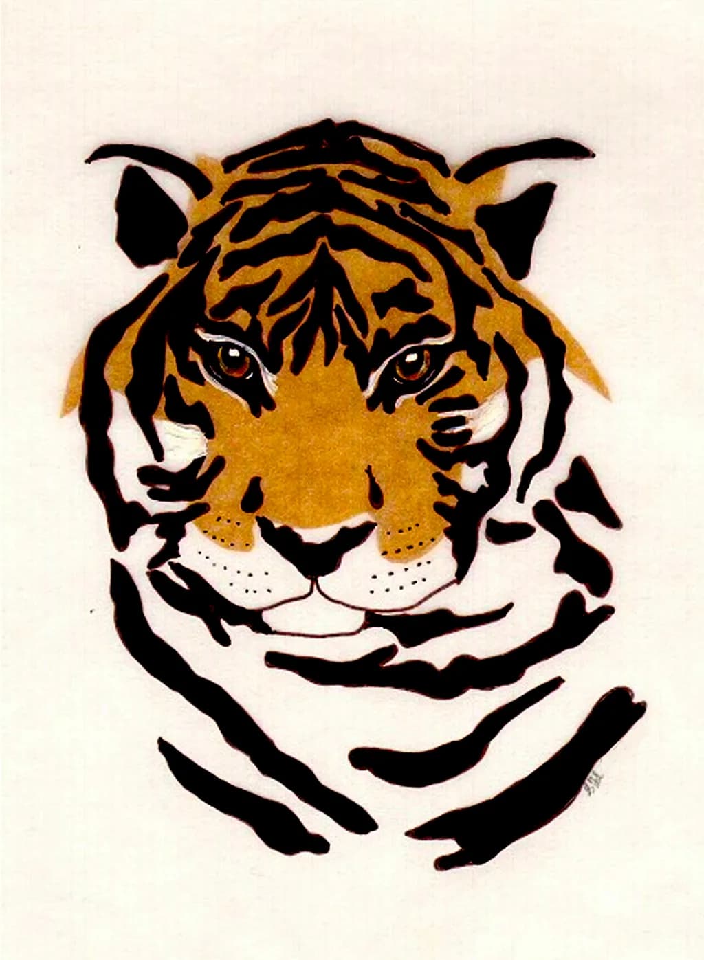 Tiger Head Portrait