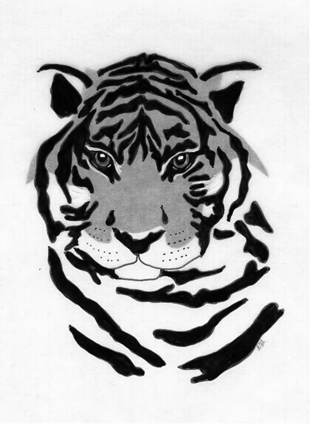 Tiger Monochrome