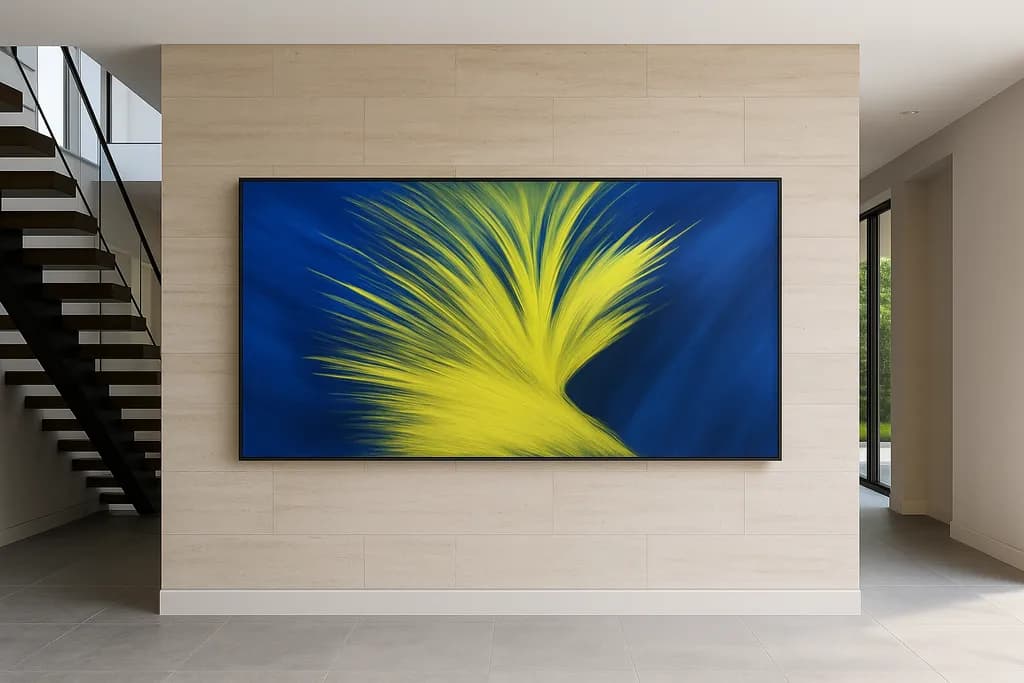 Abstract Yellow Burst