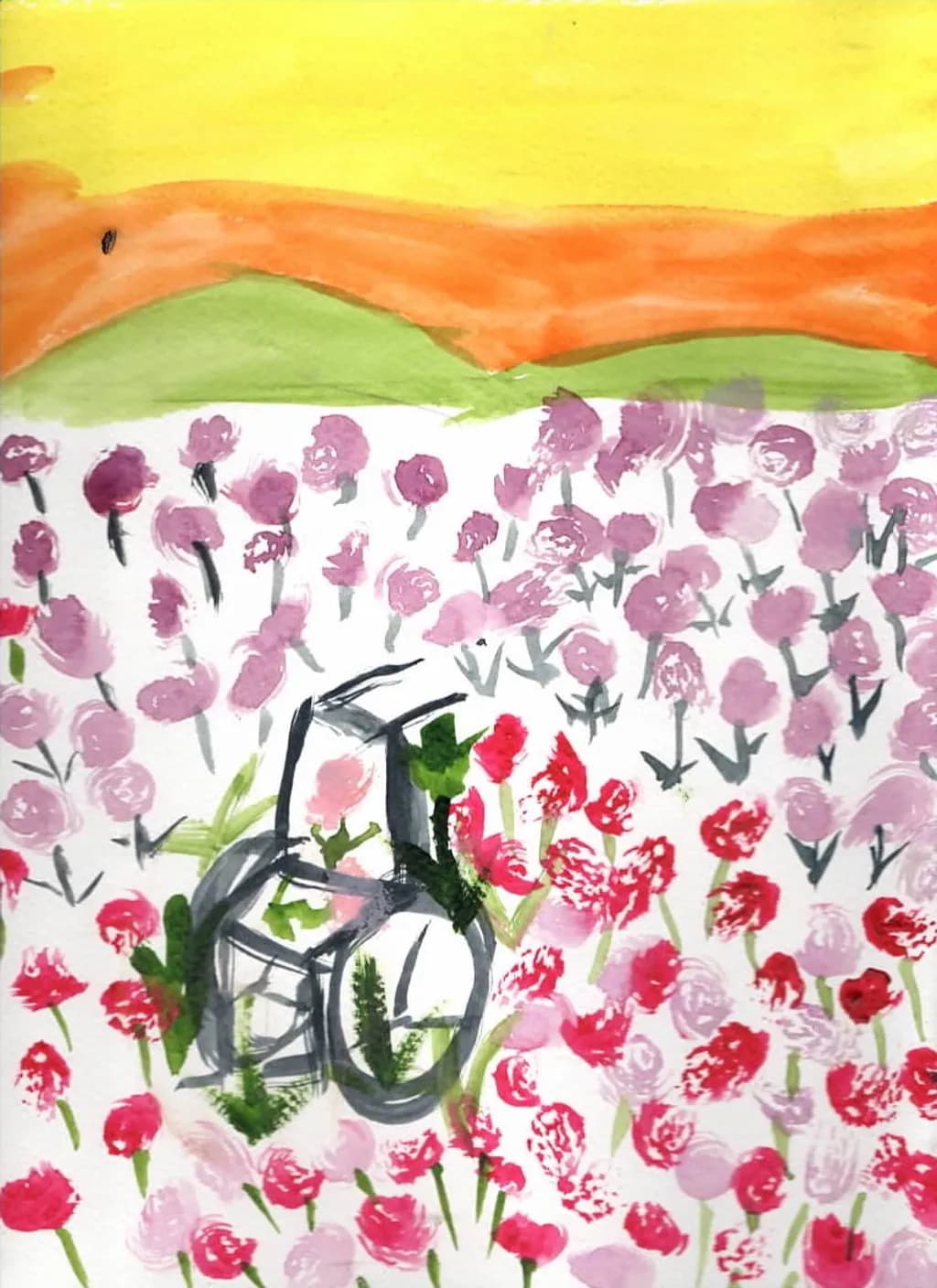 Tractor in Bloom