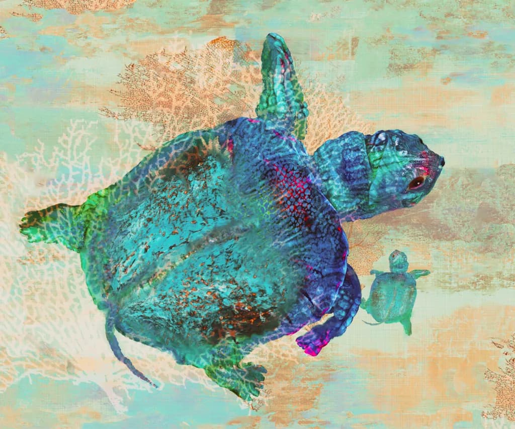 Turtle Tango: A Colorful Dive into the Underwater World of Marine Life!