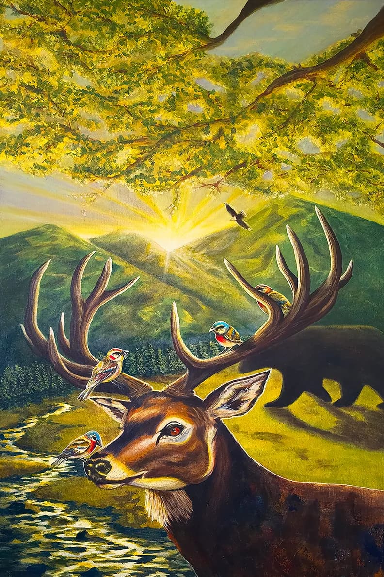 Whispers of the Wild: A Serene Encounter with Nature's Majesty