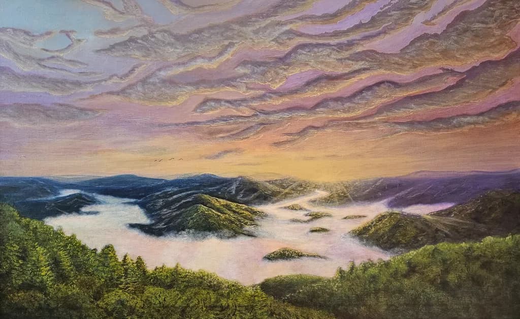 Whispers of Dawn: A Serene Mountain Awakening