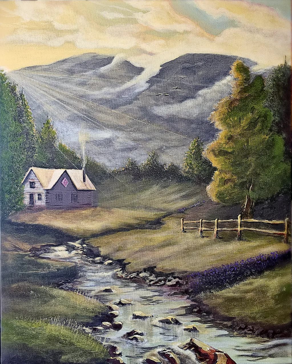 Whispers of Serenity: A Tranquil Homestead Amidst Majestic Mountains
