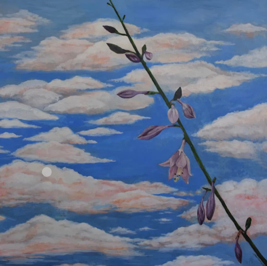 Whispers of Spring: A Serene Floral Dance Against the Sky