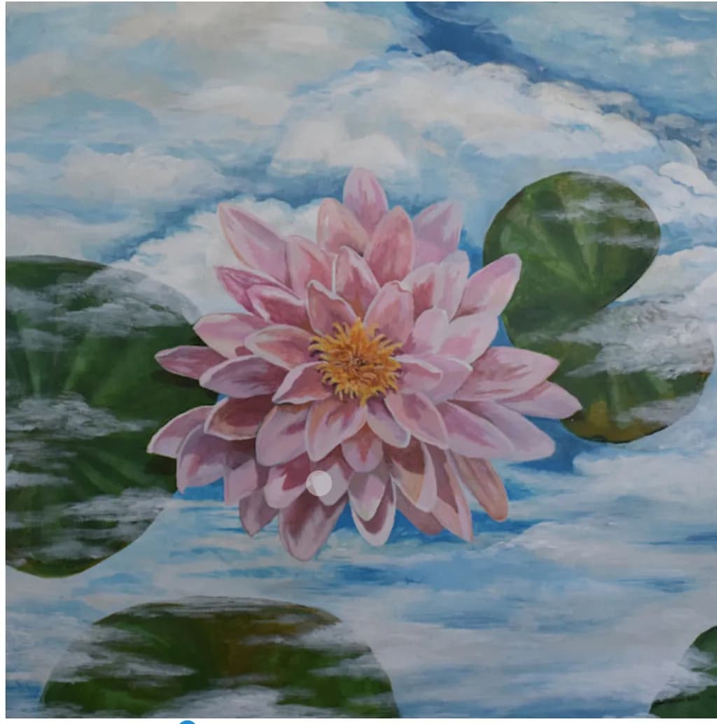 Serenity in Bloom: A Pink Lotus Dance on Tranquil Waters