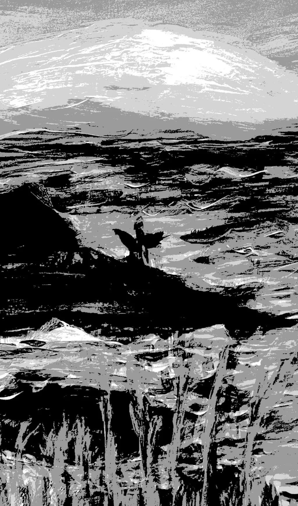 Monochrome Silhouette Landscape