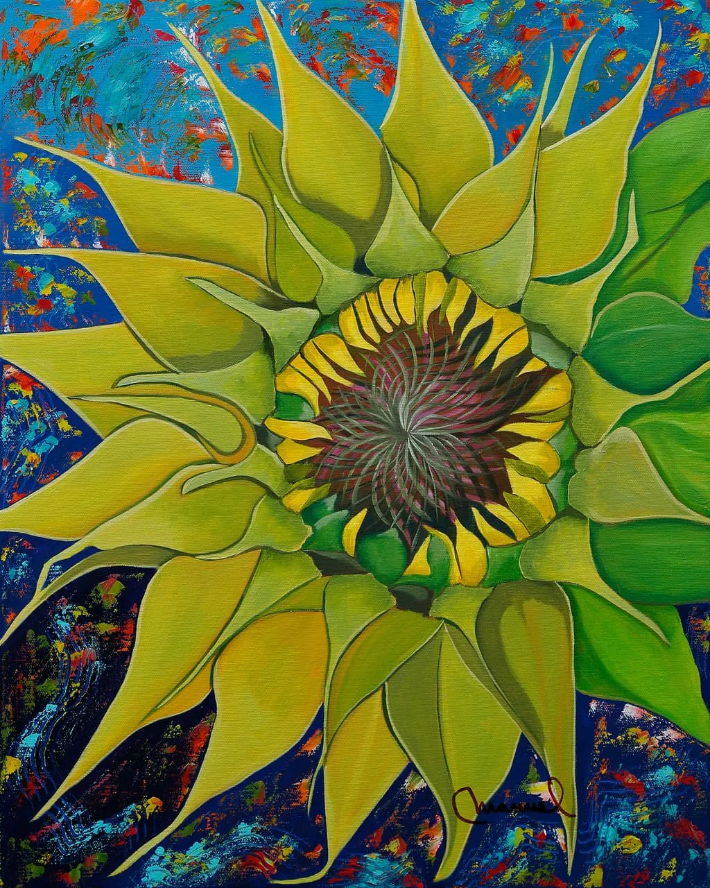 Green Sunflower