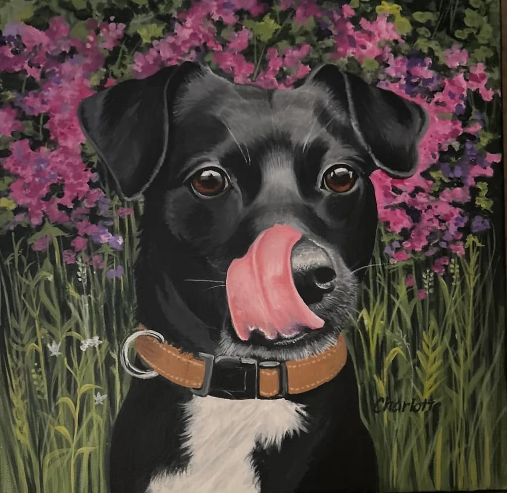 Tongue Out in Bloom