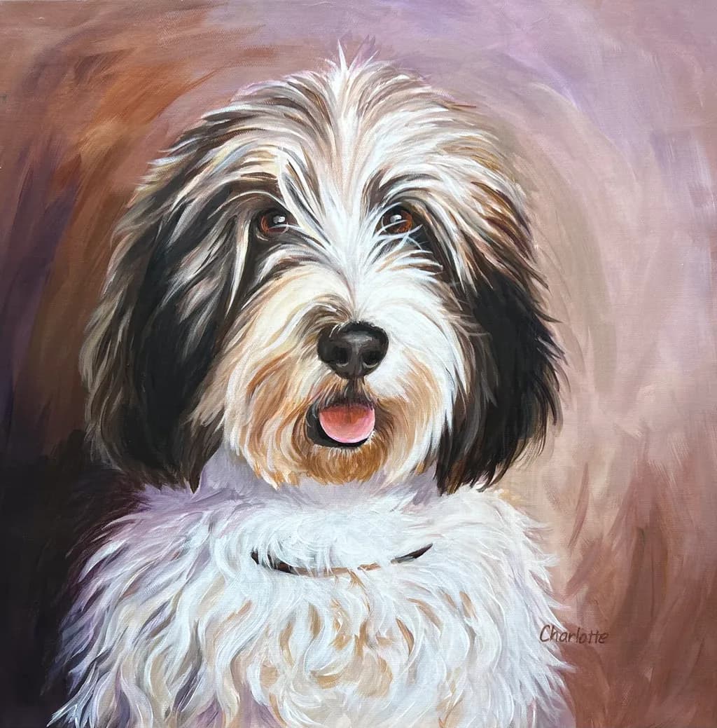 Happy Mutt Portrait