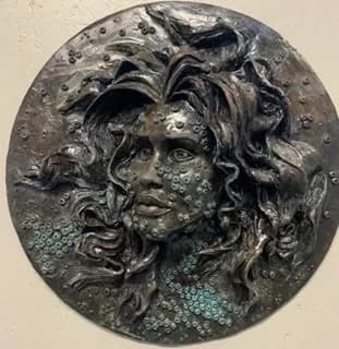 Ethereal Depths: A Bronze Portrait of Oceanic Beauty