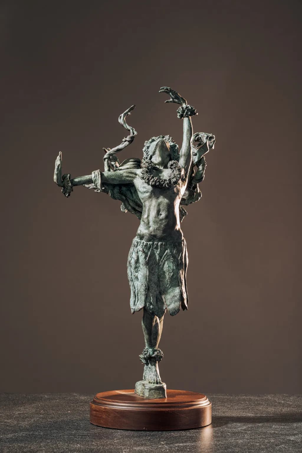 Ethereal Dance of the Elements: A Bronze Sculpture Celebrating Nature's Forces