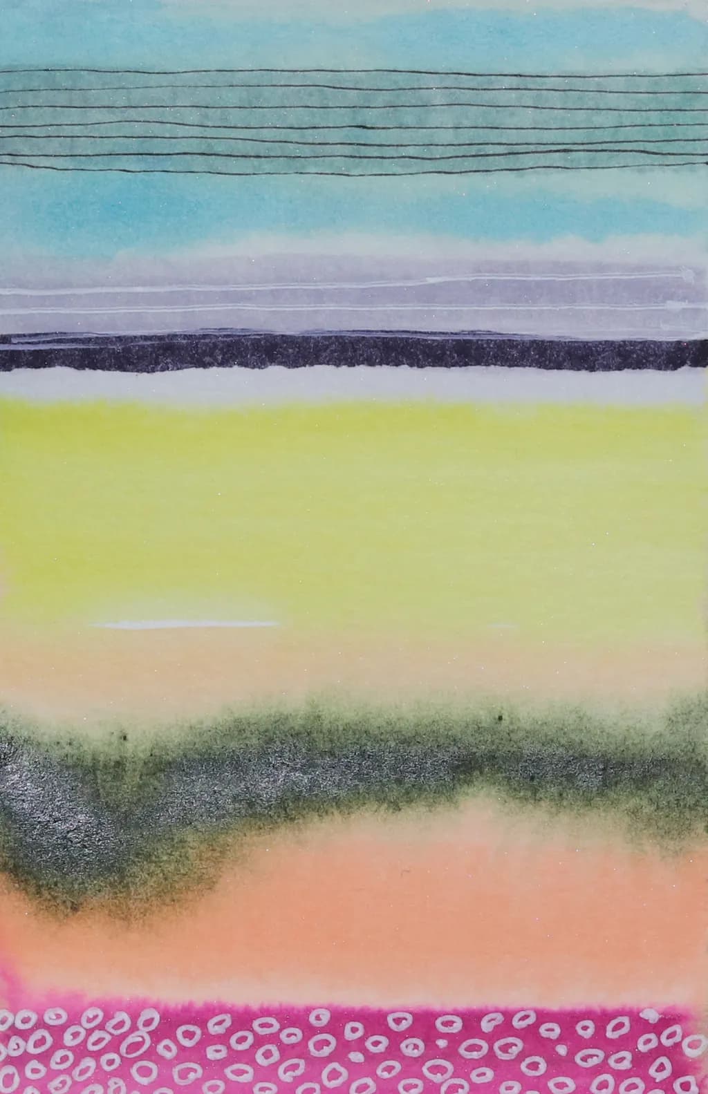 Vibrant Horizons: A Layered Journey Through Color and Texture