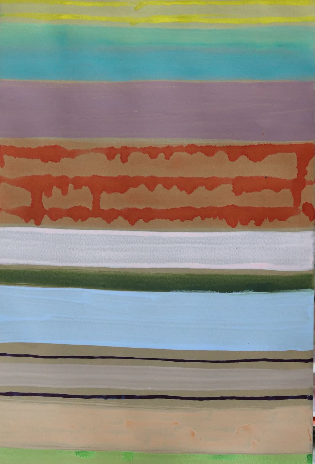 Vibrant Layers: An Abstract Journey Through Color and Texture