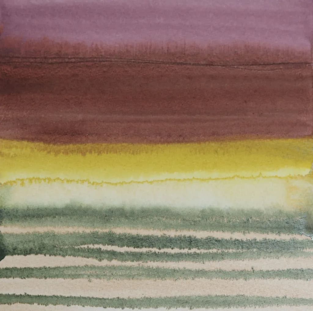 Whispers of Dusk: A Harmonious Blend of Earthy Tones and Serene Stripes