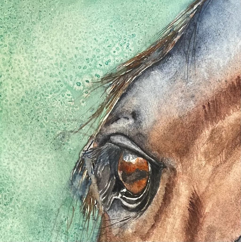 Watercolor Dreams: The Essence of a Horse