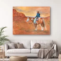 Desert Rider Sunset