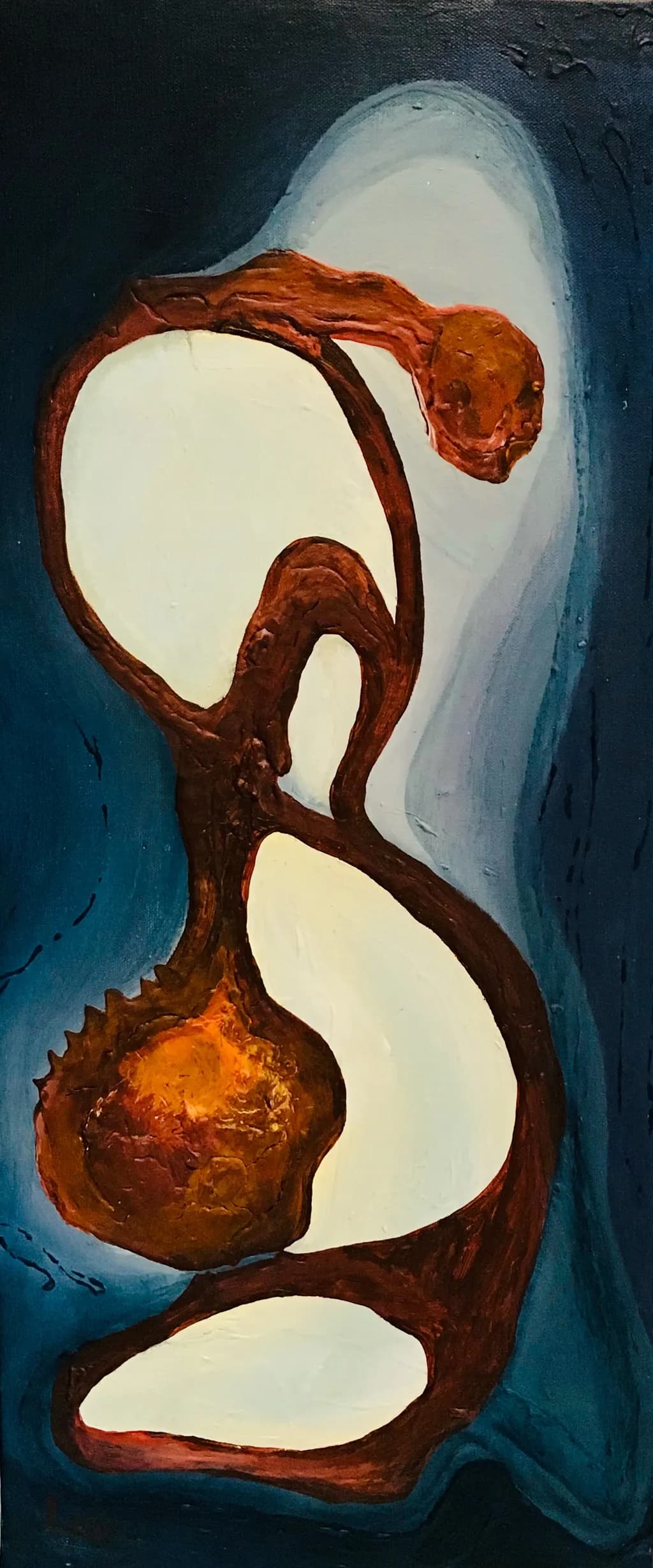 Fluid Whispers: An Abstract Dance of Organic Forms and Textures