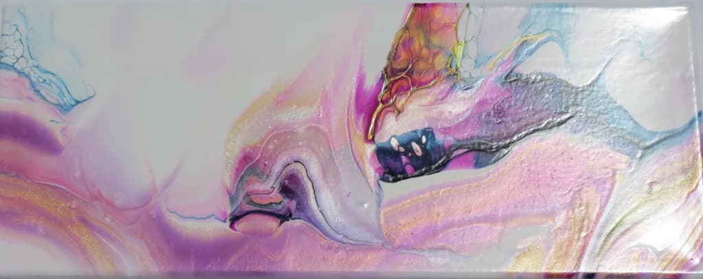 Whispers of Color: A Dreamy Abstract Journey Through Pink and Gold Hues