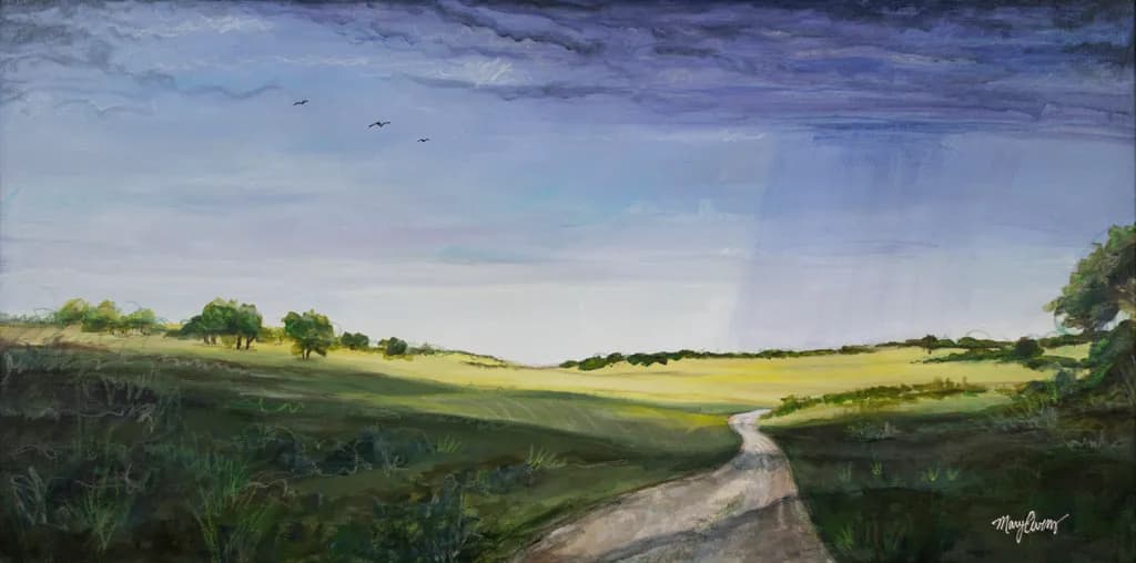 Whispers of the Open Road: A Serene Landscape Journey