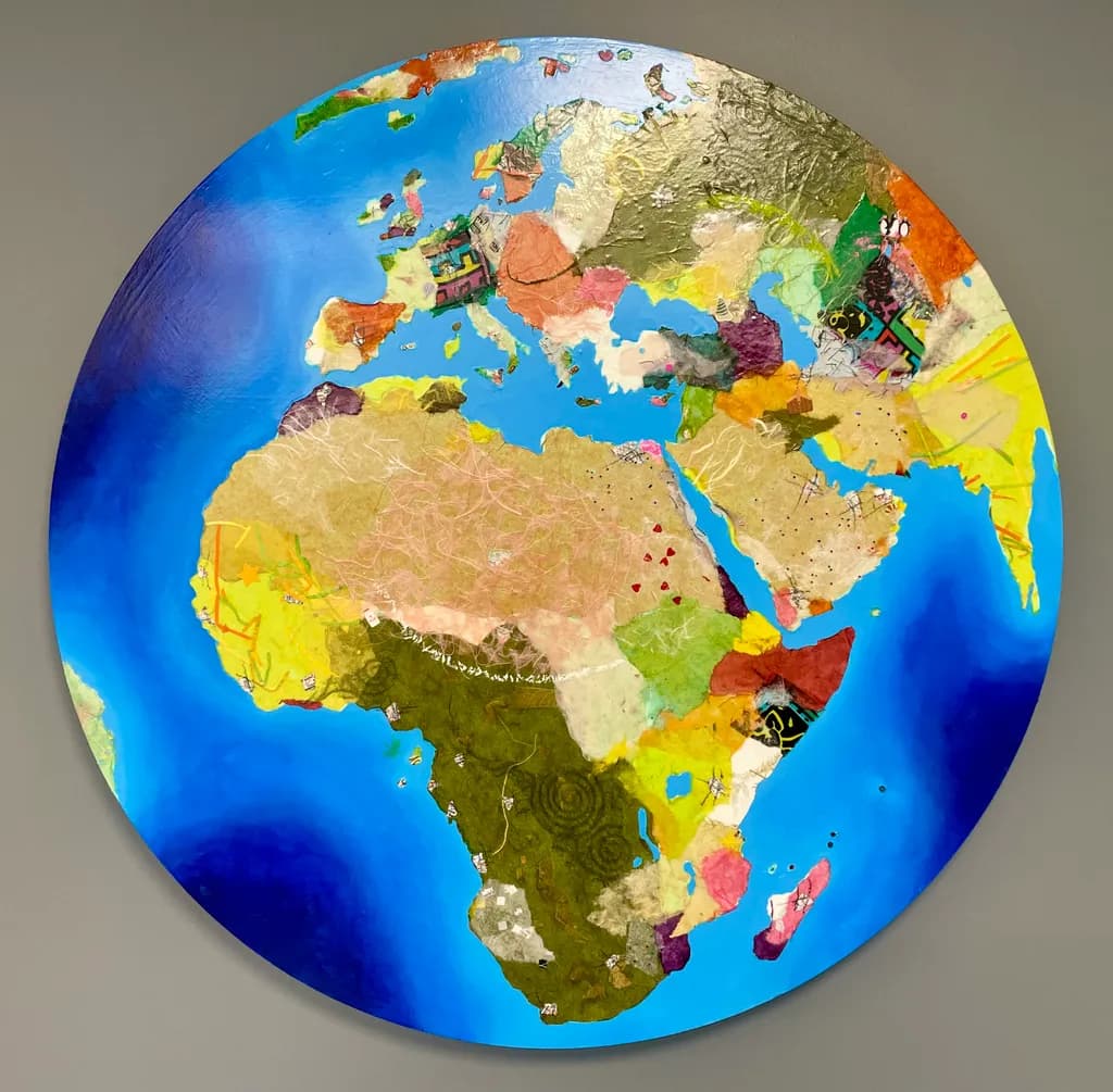 Vibrant Tapestry of Continents: A Colorful Exploration of Africa and Beyond
