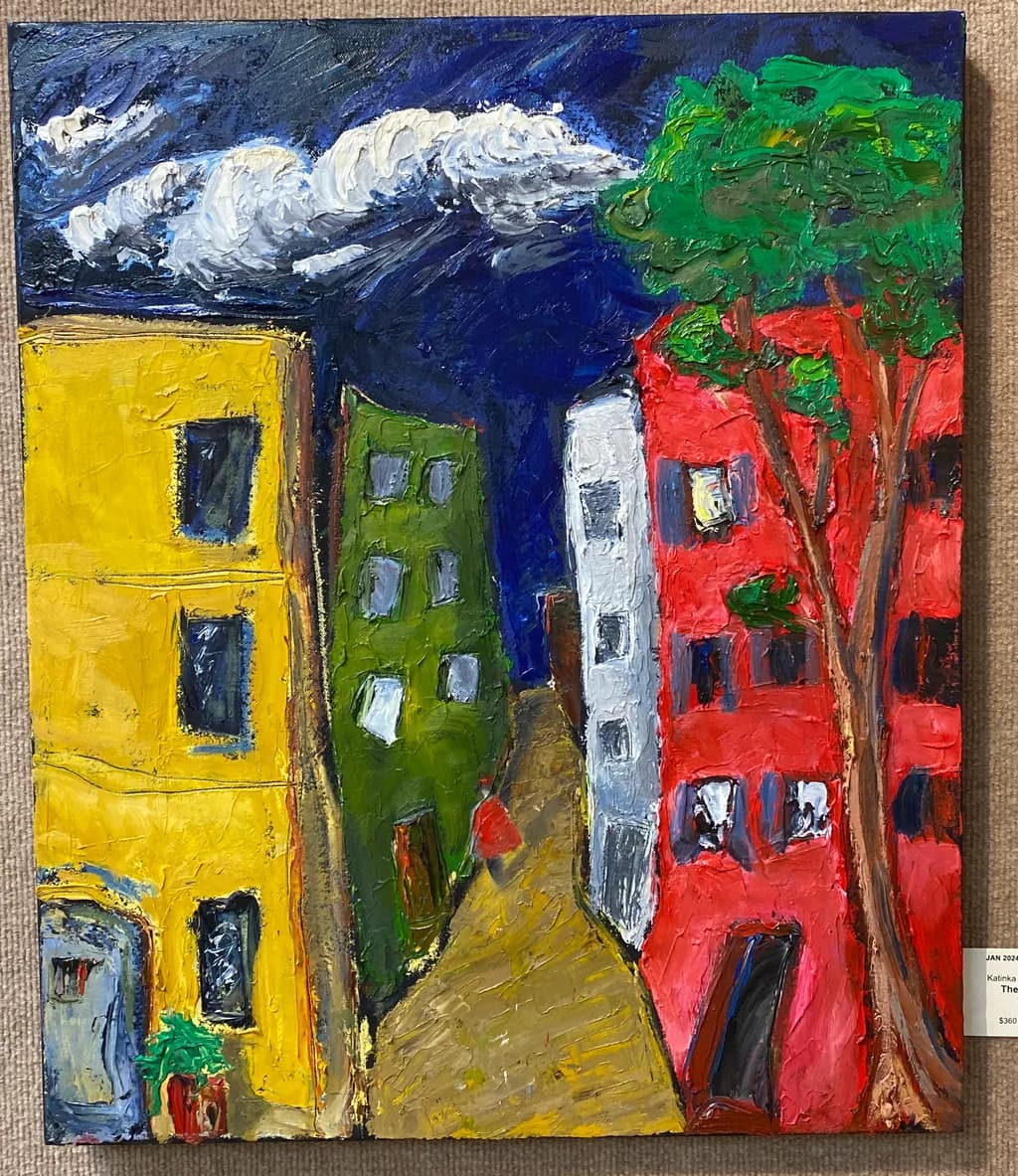 Vibrant Urban Dreams: A Colorful Journey Through Abstract Landscapes