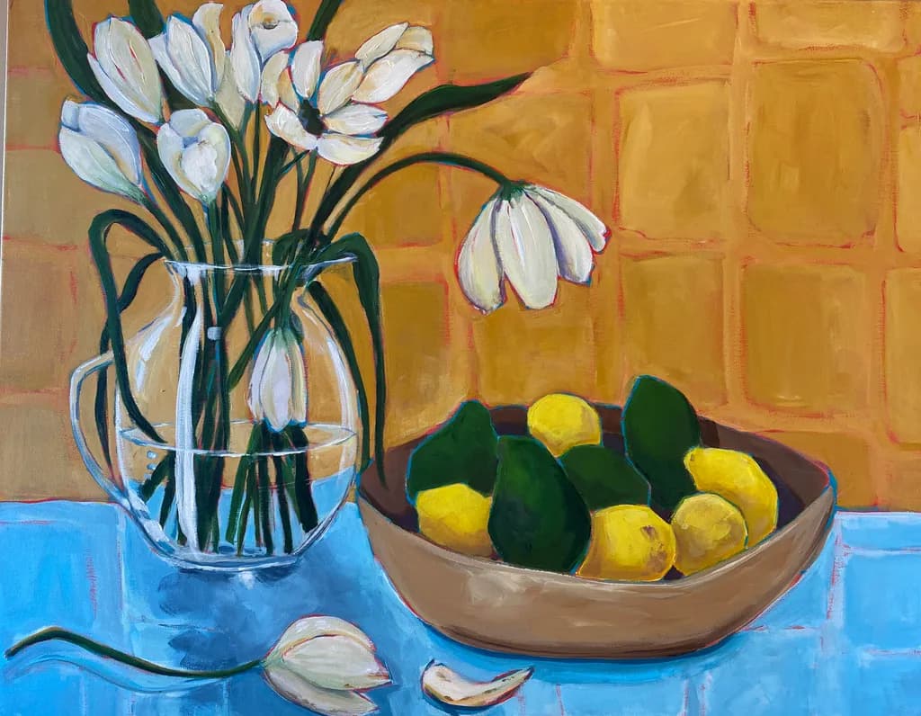 Lemons, Leaves, and Laughs: A Whimsical Still Life Celebration